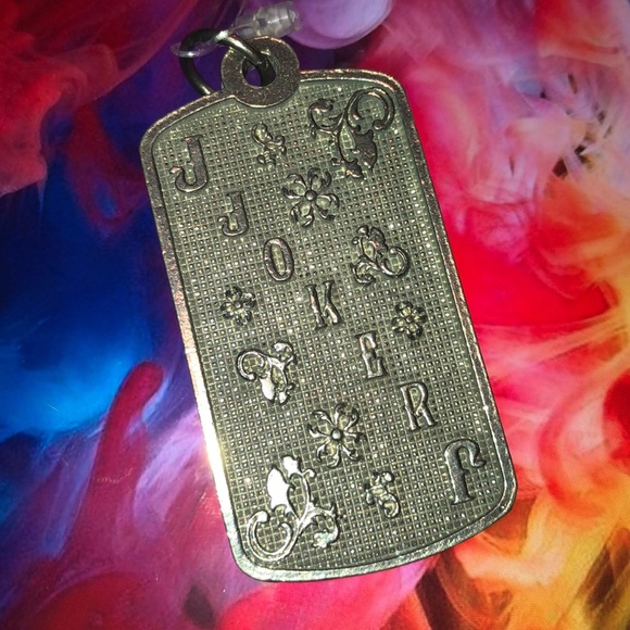 Joker pewter dog tag - Picture 2 of 2